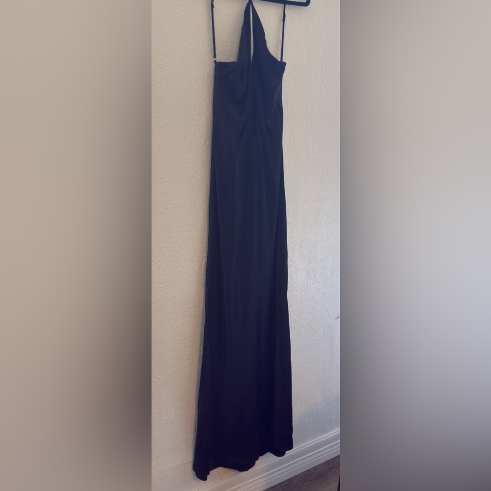 Meshki Lucia Satin Cut Out Maxi Dress - Black - Picture 2 of 7